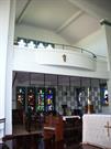 Interior view of choir gallery over the Memorial Chapel in the north transept of