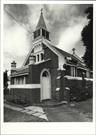 Corner elevation of building