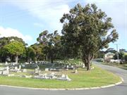 Lower cemetery looking south west