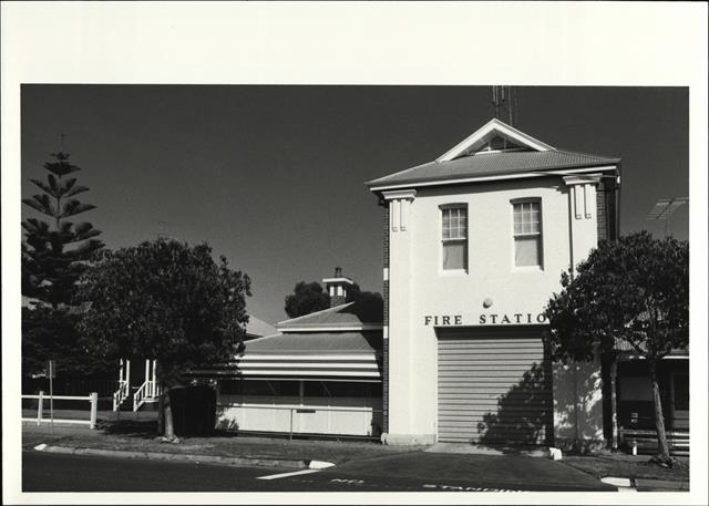 Front elevation of one station building and quarters