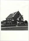 Corner elevation of building