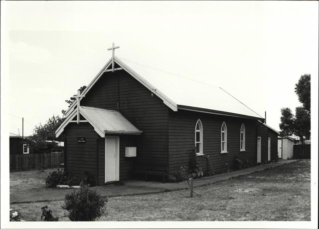 Corner elevation of building