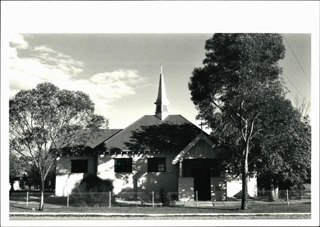 Front elevation of church