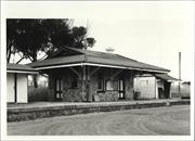Left corner elevation of station building