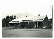 Angled front elevation of police station & quarters