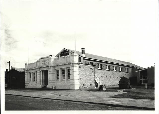 Corner elevation of building