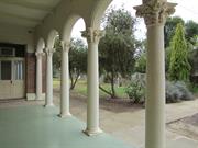 view looking out to garden from front verandah