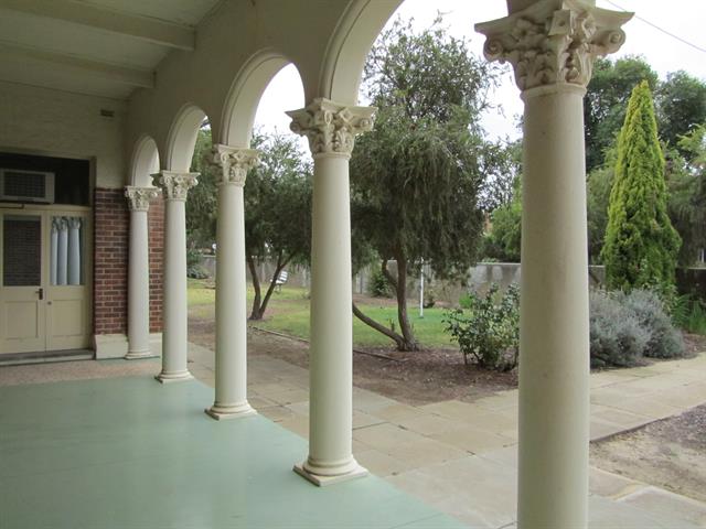 view looking out to garden from front verandah