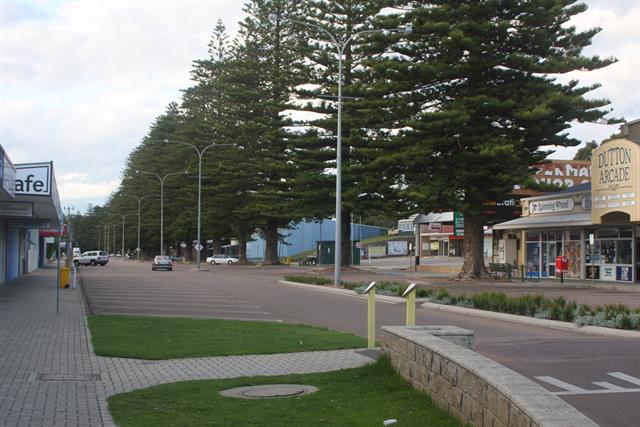 Trees in streetscape..