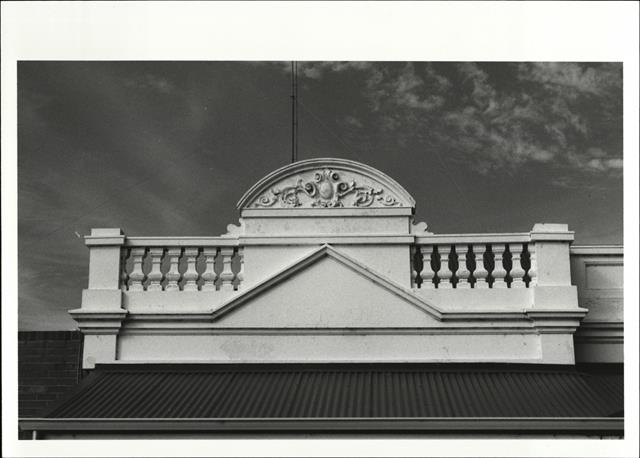Detail of roof parapet