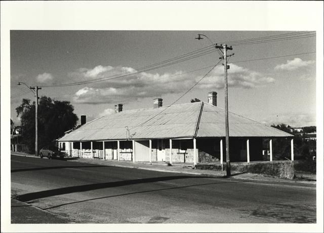 Front corner elevation of building