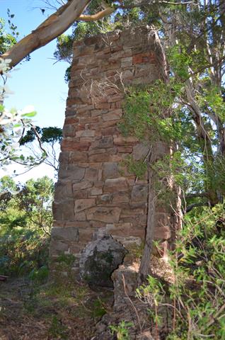 Detail view of the foundry chimney