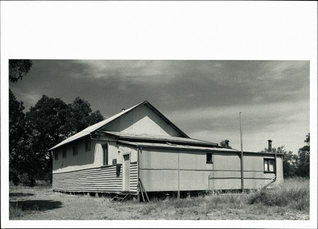 Right corner elevation of Masonic hall
