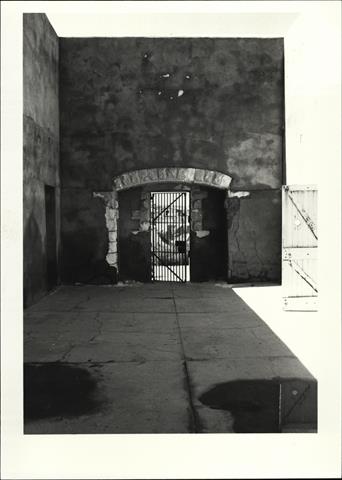 Entrance doorway of the Old Gaol in Cue