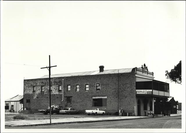 Angled left side elevation of building