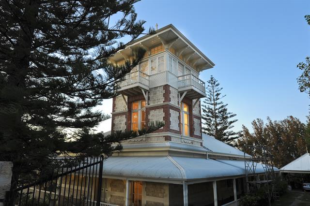 Side view Barclay House sunset