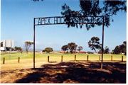 Original sign for the lake