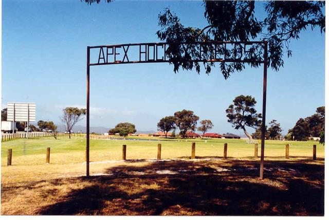 Original sign for the lake