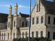 Main elevation showing chimney details