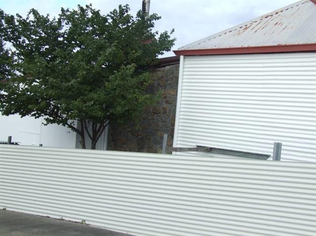 Detail of stone skillion lean-to
