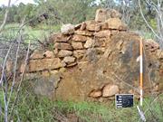 Building 2, south internal wall - view south