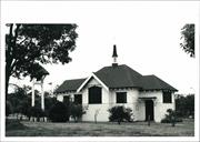 North West elevation with church bell in background
