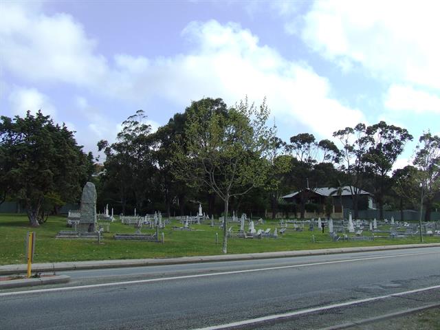 Upper cemetery looking south west