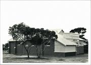 Angled left side elevation of building