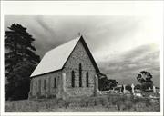 Rear corner elevation of church