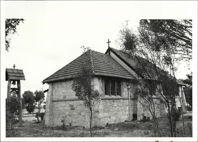 Corner elevation of church from North east