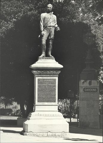 View of memorial from St Georges Terrace