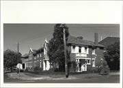Front corner elevation of building