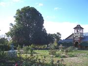 looking north-west to gardens & house from gordon street