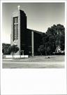 Front corner elevation of church