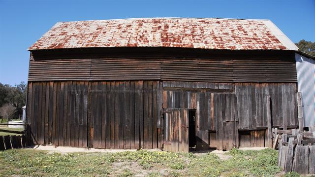 Thomas Peel's Barn c1840 (West looking East view)