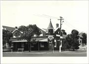 Front corner elevation of building
