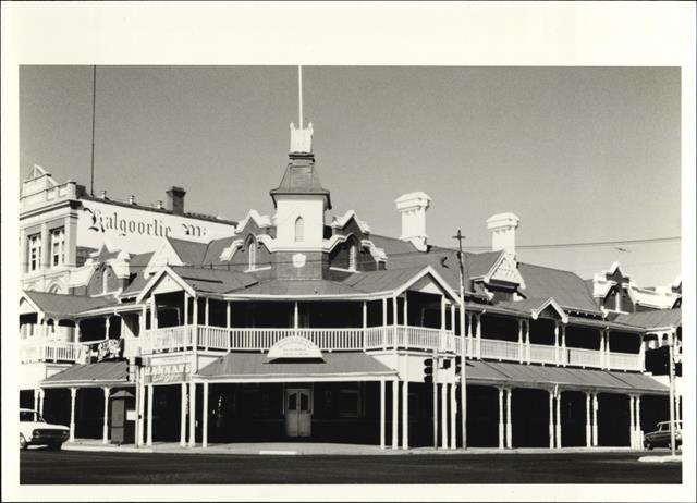 Front corner elevation of building