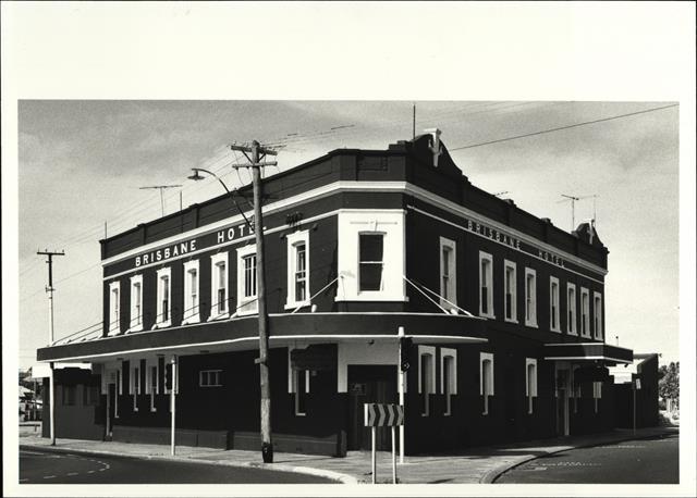 Front corner elevation of building