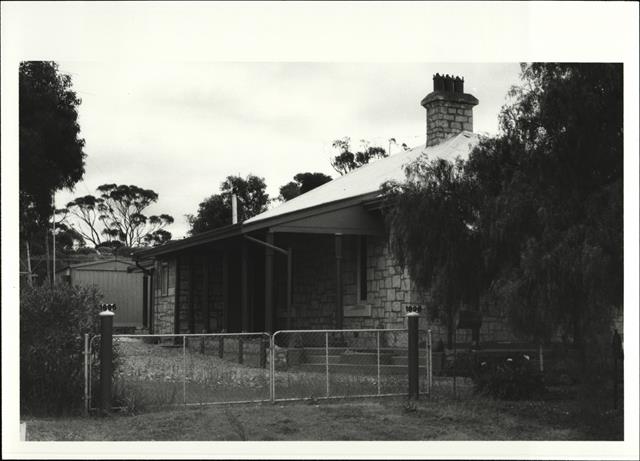 Angled side elevation of building