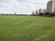 View of Langley Park looking west from Plain Street