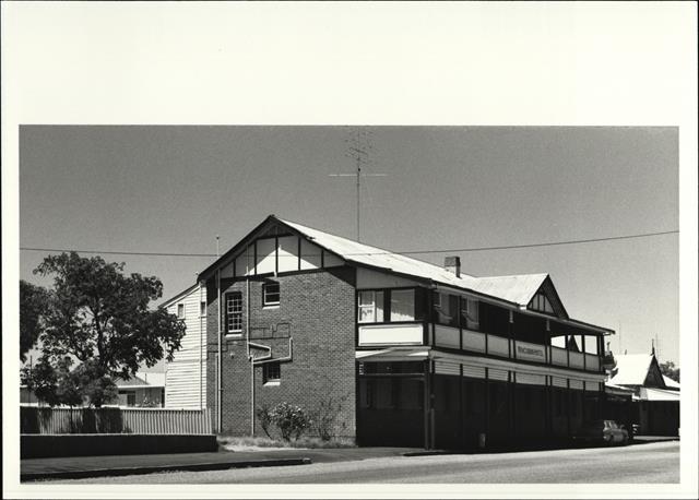 Left corner elevation of later addition