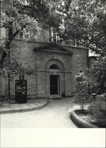 View of old gaol entrance on East frontage