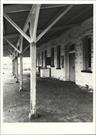 Angled view of platform showing detail of verandah posts