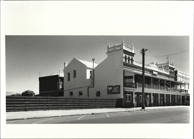 Angled elevation of South end of building