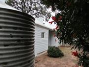 rear verandah and tank