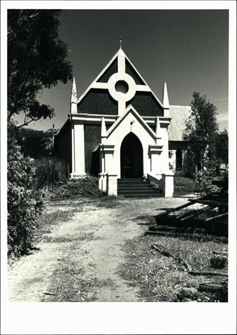 Front elevation of church