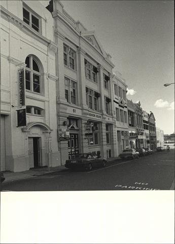 Streetscape showing commercial buildings on King Street