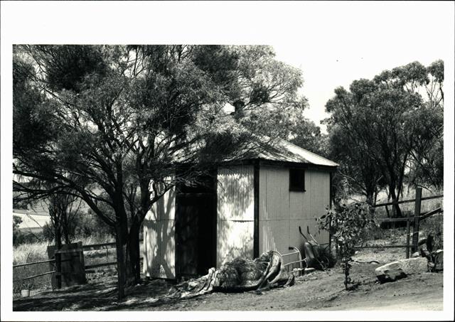 Right corner elevation of morgue
