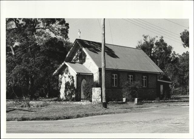 Front corner elevation of church