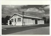 Front corner elevation of building